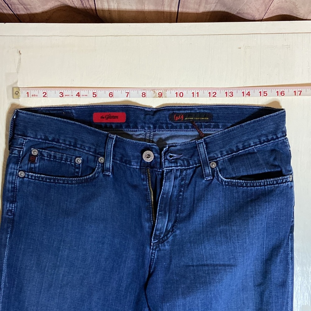 AG Adriano Goldschmied | Women's The Glisten Low Rise Wide Leg Jeans | sz 29R - Picture 6 of 11